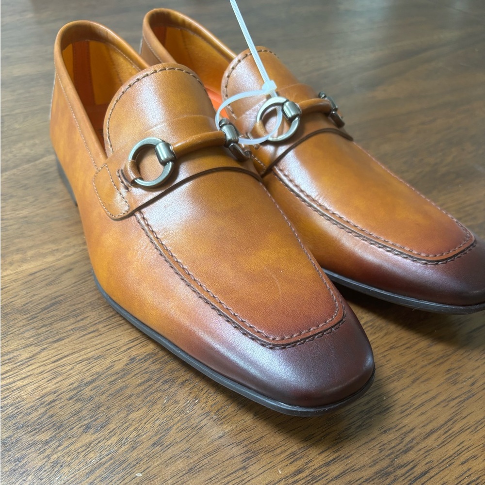 Magnanni Brown Leather Loafers